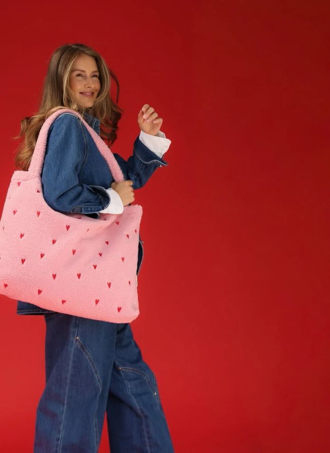 Sac mom-bag Hearts | Rose