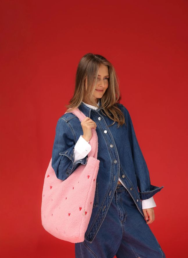 Sac mom-bag Hearts | Rose