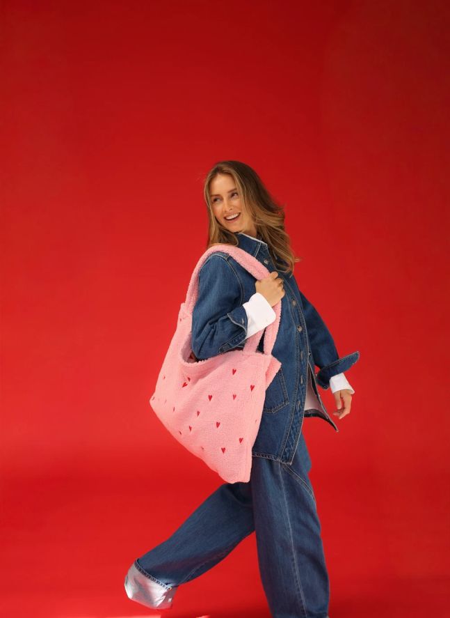 Sac mom-bag Hearts | Rose