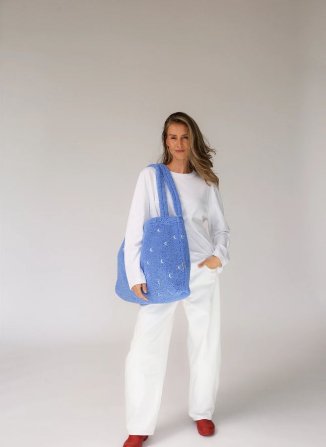 Sac mom-bag Moon | Bleu ciel