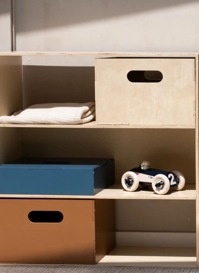 Boite de rangement en bois | Brun