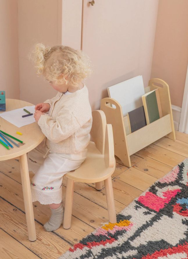 Bibliothèque en bois | Bois clair
