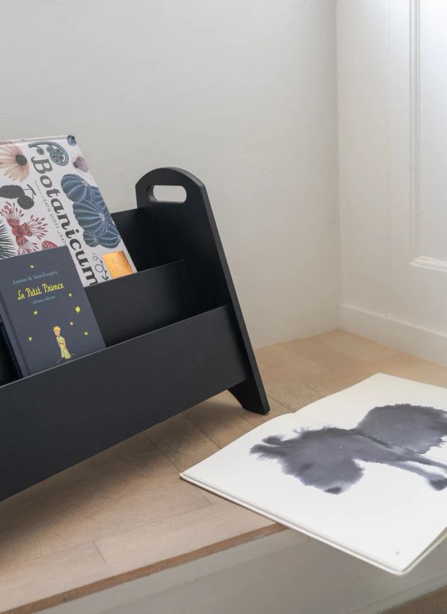 Bibliothèque en bois | Noir