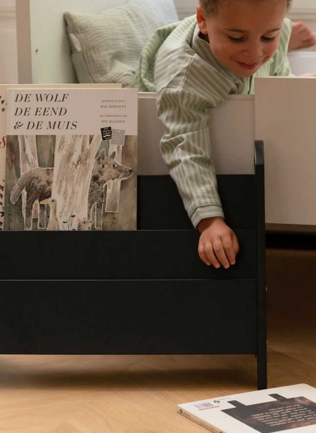 Bibliothèque en bois | Noir