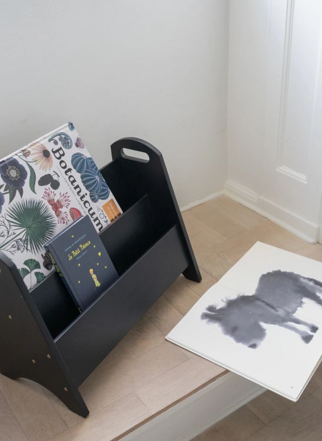 Bibliothèque en bois | Noir