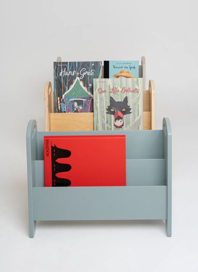 Bibliothèque en bois | Vert olive