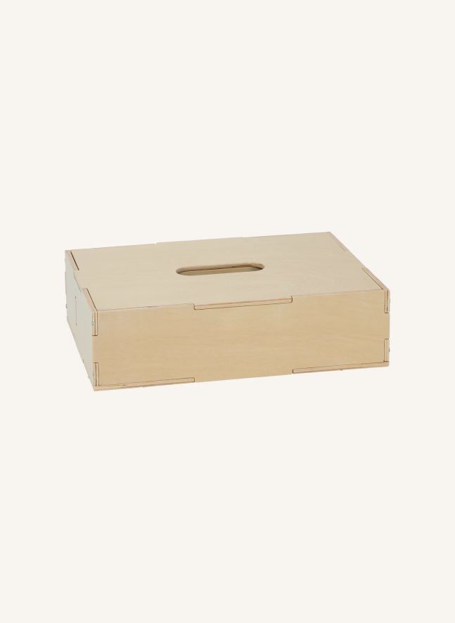 Boite de rangement avec couvercle en bois | Bois clair