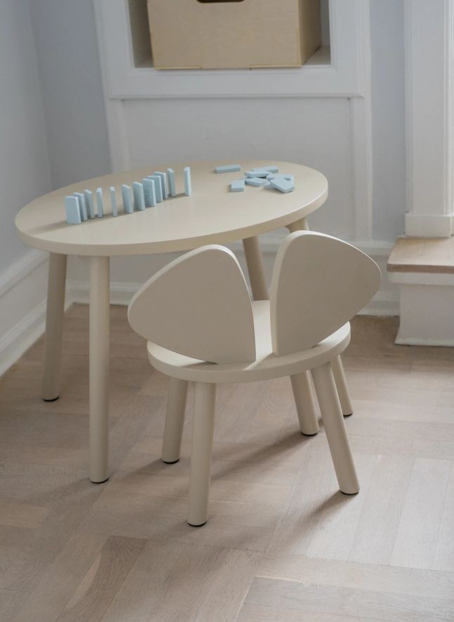 Chaise en chêne Souris | Blush
