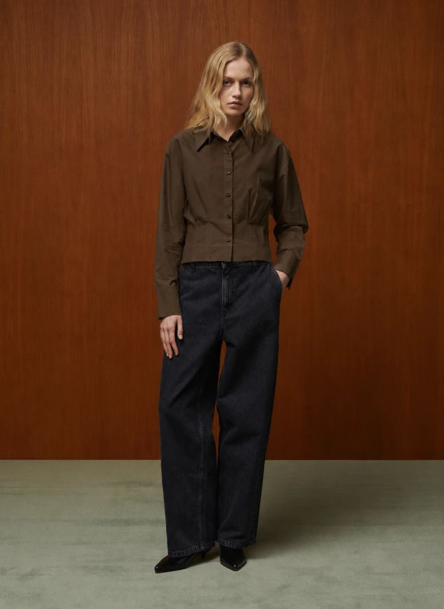 Chemise Idris Soie | Bronze