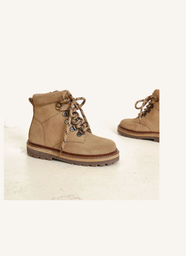 Boots Lacets Louen Suède | Sable