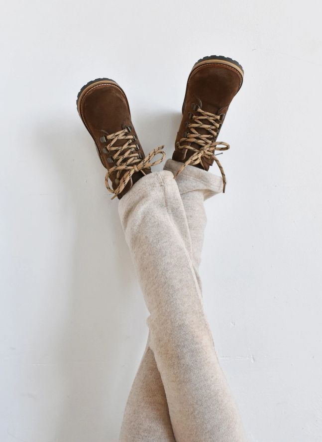 Boots Lacets Louen Suède | Marron