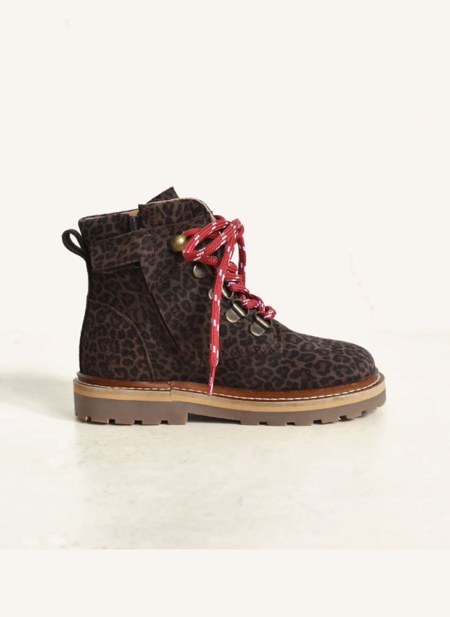 Boots Lacets Louen Suède | Léopard
