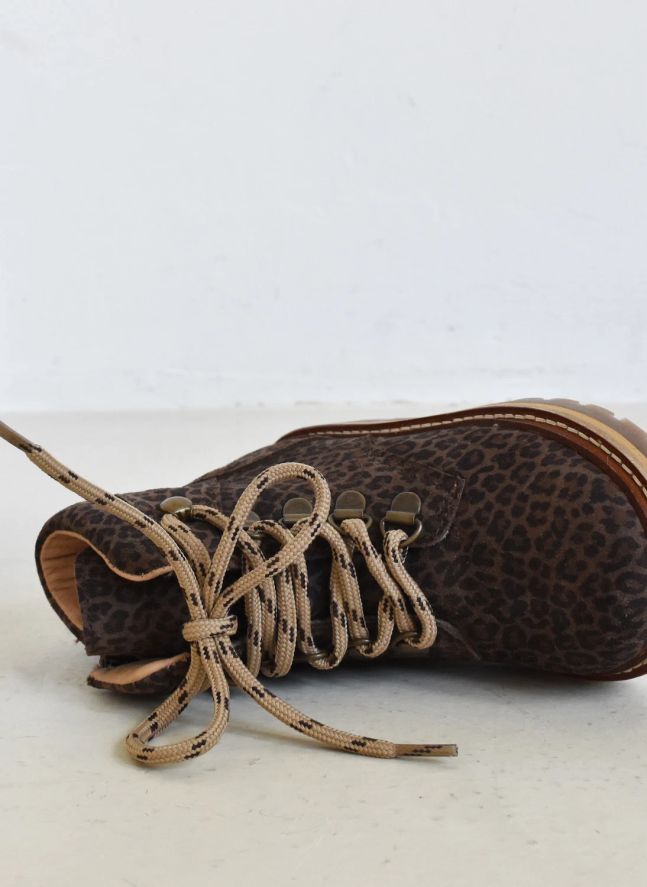Boots Lacets Louen Suède | Léopard