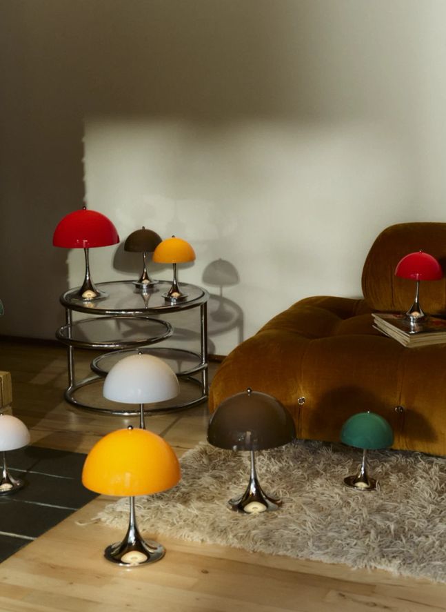 Lámpara de mesa portátil Panthella 250, Louis Poulsen | Naranja