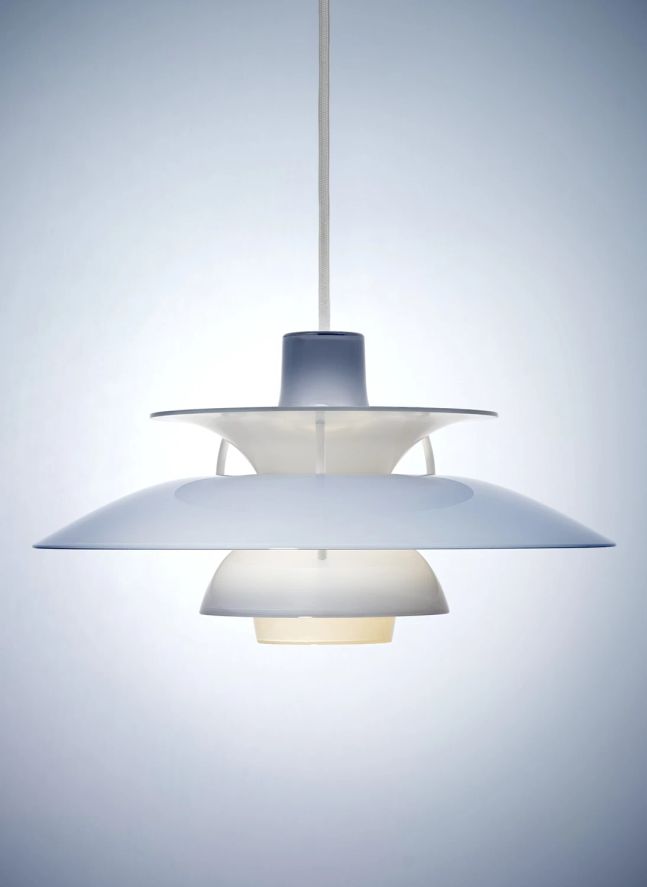 Lámpara colgante PH 5 320, Louis Poulsen | Azul Pálido