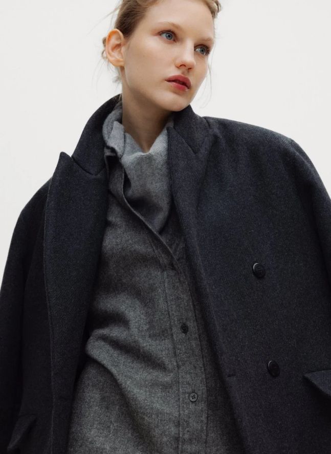 Manteau Elan Laine | Acier