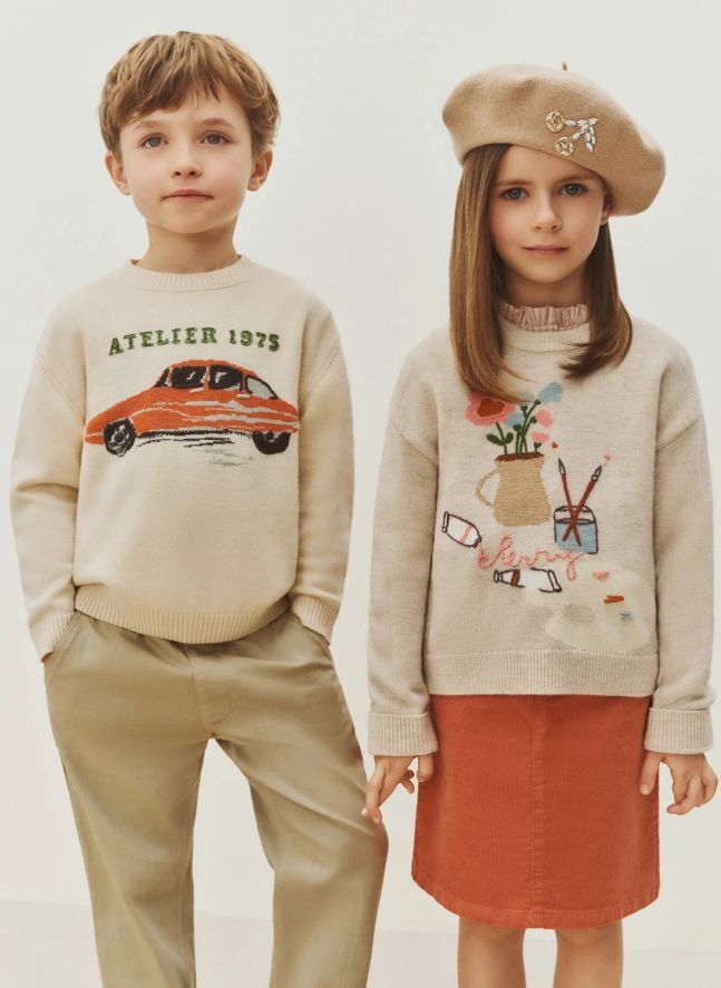 Jupe Merryl Velours Coton Bio | Abricot