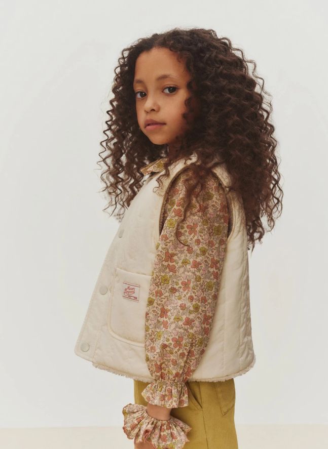 Veste Sans Manches Réversible Maya | Ecru