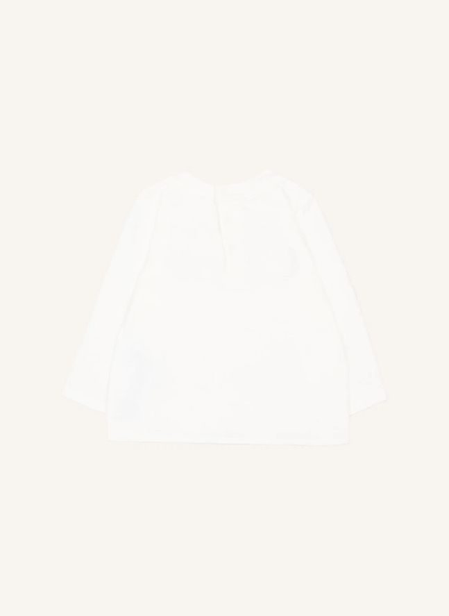 T-shirt Manches Longues Chloé Coton Bio | Blanc