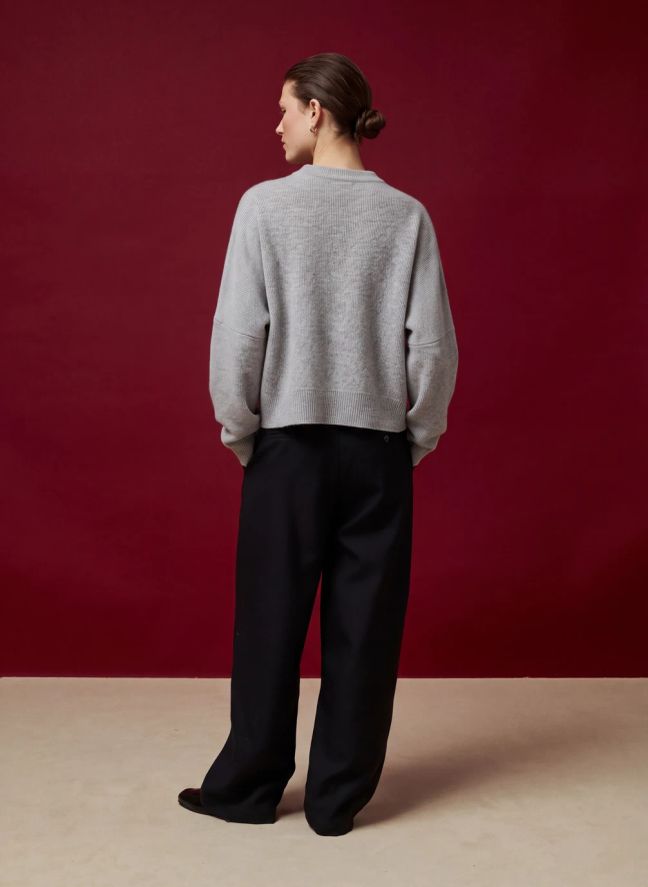 Pull Bruce Laine Mérinos | Gris
