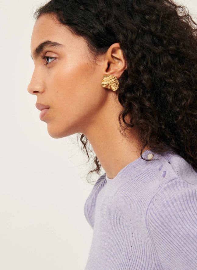 Boucles d'Oreilles Brittae | Doré
