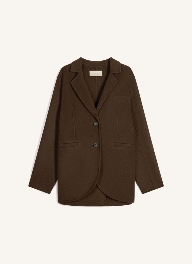 Veste Marc Double Face Laine | Chocolat