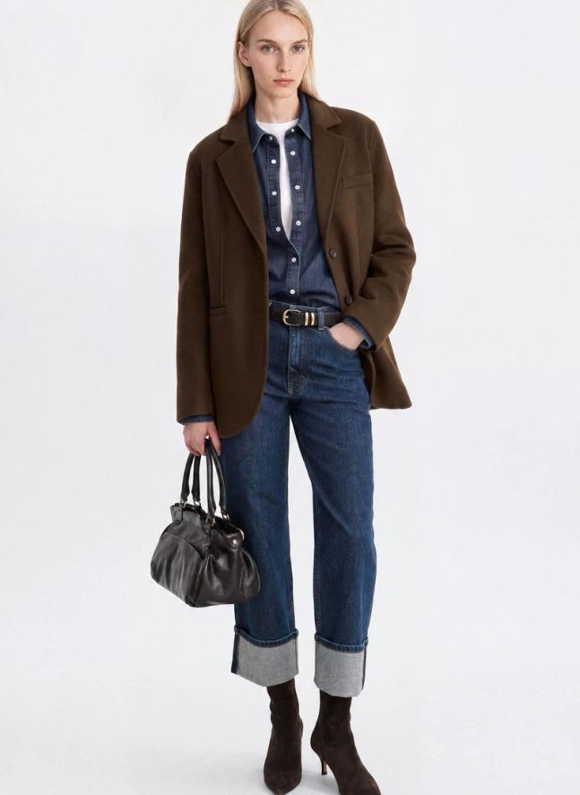 Veste Marc Double Face Laine | Chocolat