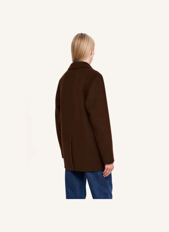 Veste Marc Double Face Laine | Chocolat