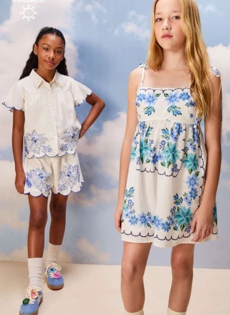 Short Camelia Brodé | Blanc
