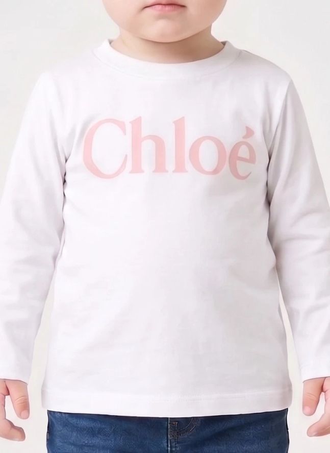 T-shirt Manches Longues Chloé Coton Bio | Blanc