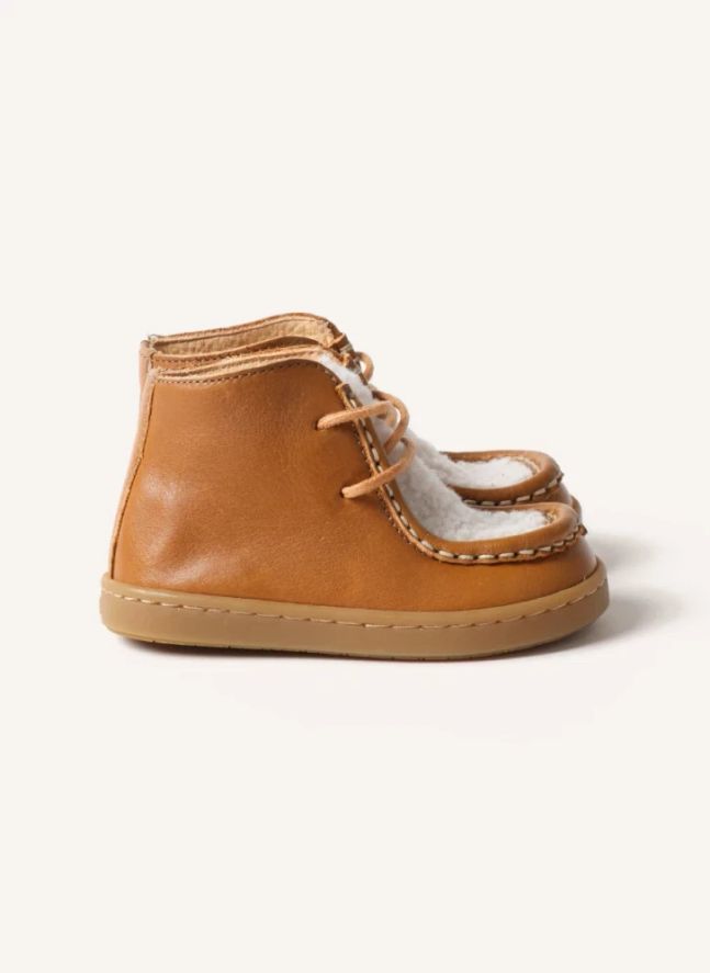 Chaussures Premiers Pas Fourrées Octave | Camel