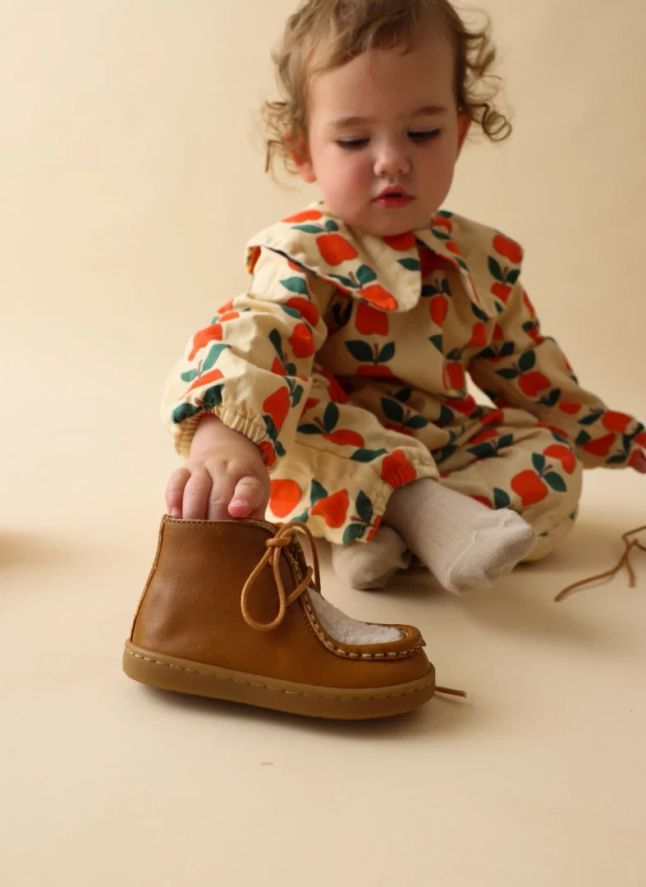 Chaussures Premiers Pas Fourrées Octave | Camel