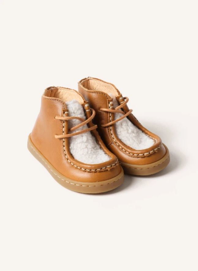 Chaussures Premiers Pas Fourrées Octave | Camel