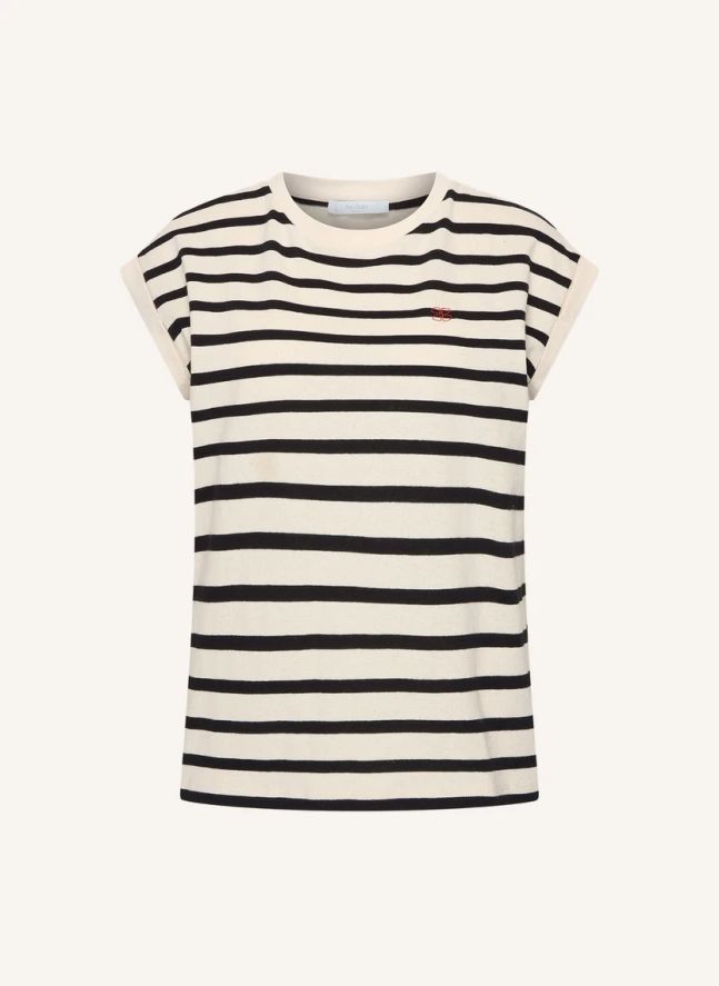 Top Rayures Tobi Coton Bio | Ecru