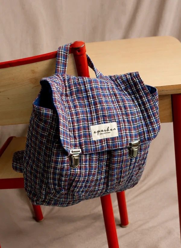 Mochila Suji Carreaux | Azul