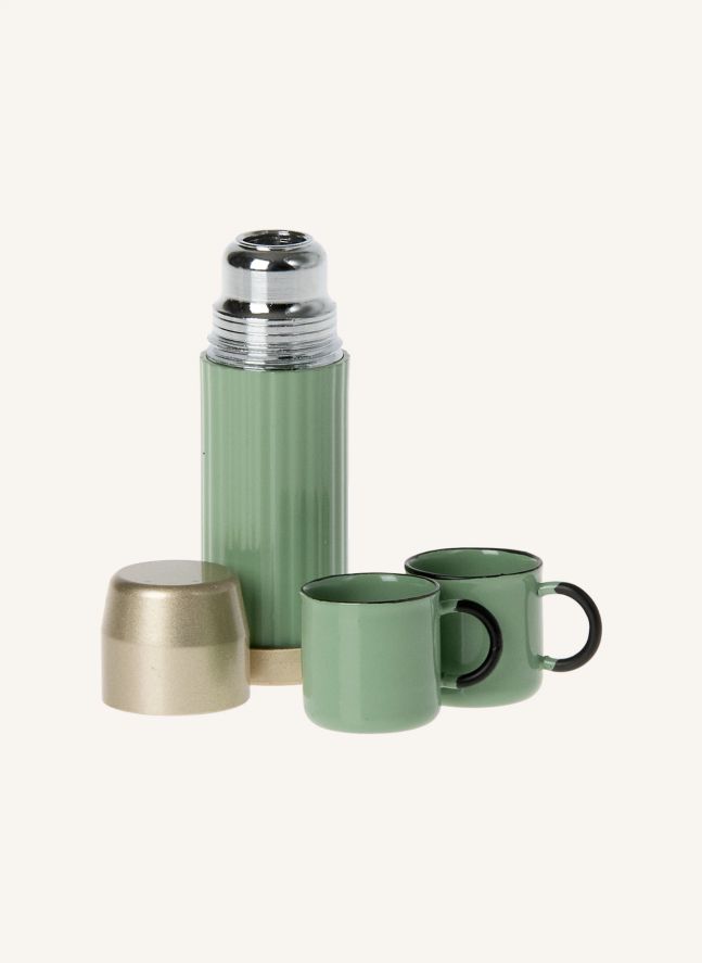 Thermos et ses tasses | Vert Menthe