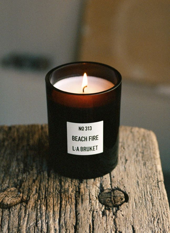Bougie parfumée Beach Fire - 260g | Non teinté