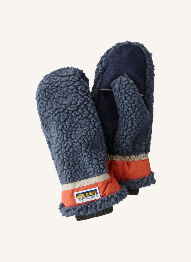 Teddy Wool Mittens | Verdigris