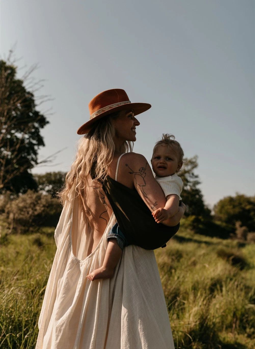 Porte-bébé | Vert foncé- Image produit n°1