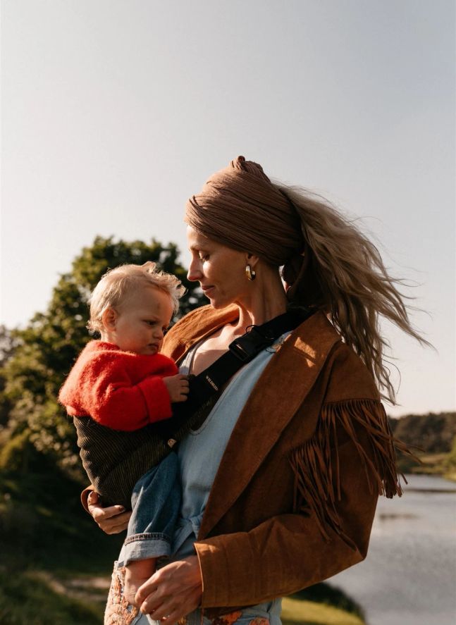 Corduroy baby carrier | Khaki