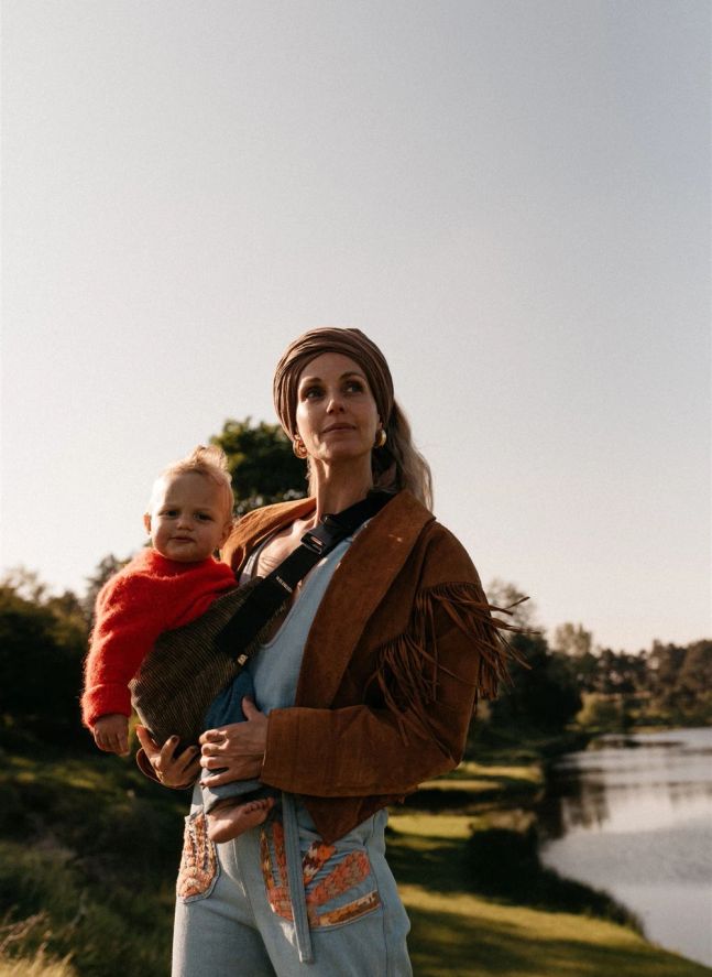 Corduroy baby carrier | Khaki