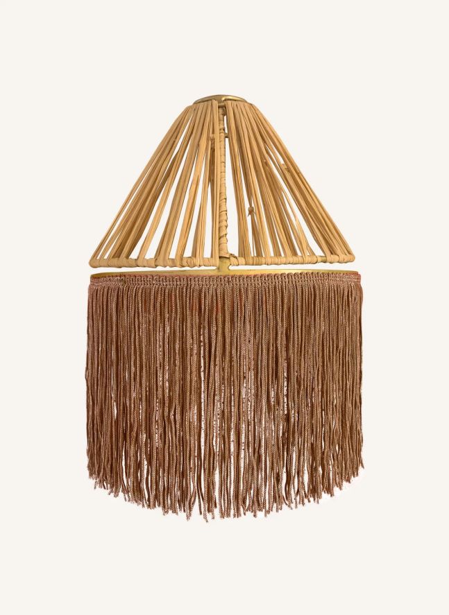 Applique en raphia | Marron
