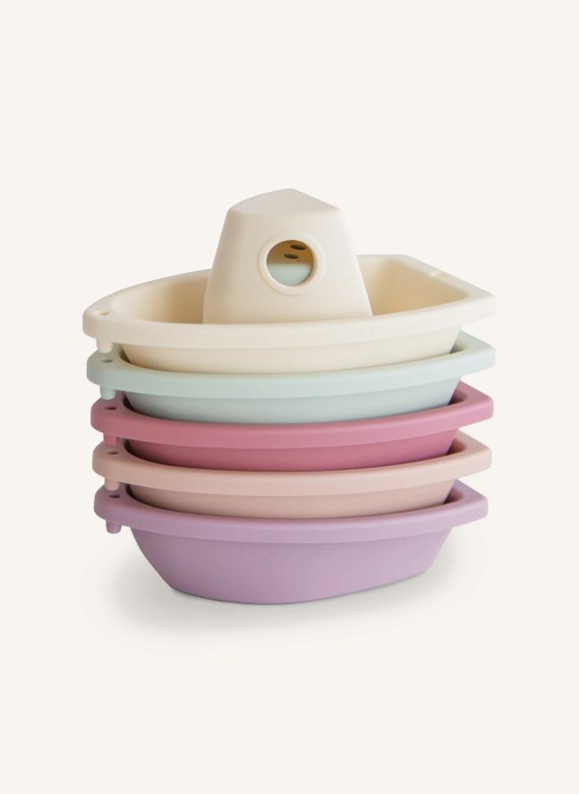 Jouets pour le bain Bateaux - Set de 5 | Rose