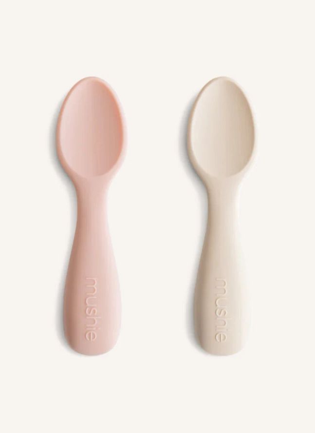 Couverts d'apprentissage en silicone | Blush