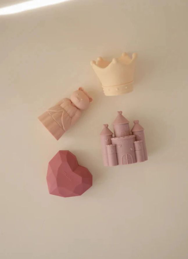 Princess bath toys - Set of 4 | Pink