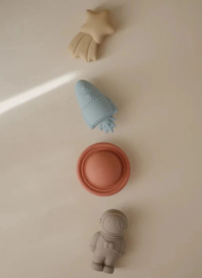 Espace bath toys - Set of 4