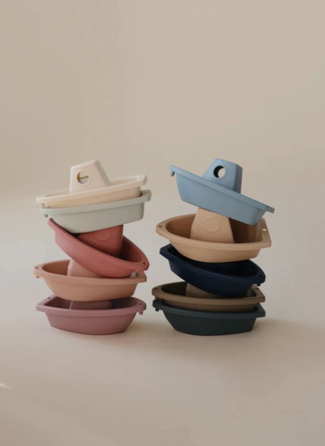 Jouets pour le bain Bateaux - Set de 5 | Rose