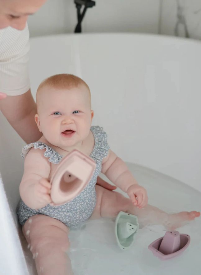 Jouets pour le bain Bateaux - Set de 5 | Rose