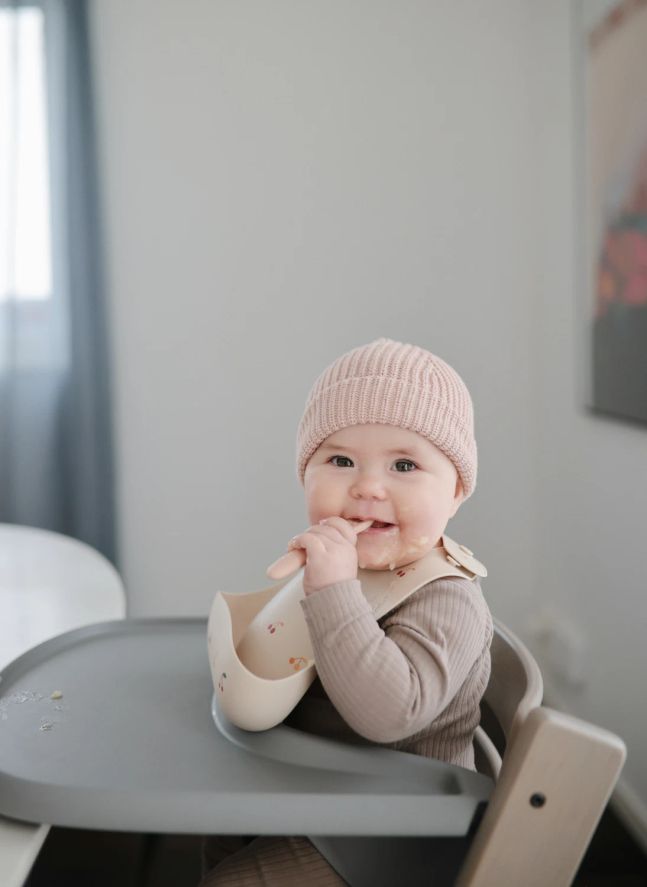 Silicone baby spoons | Blush