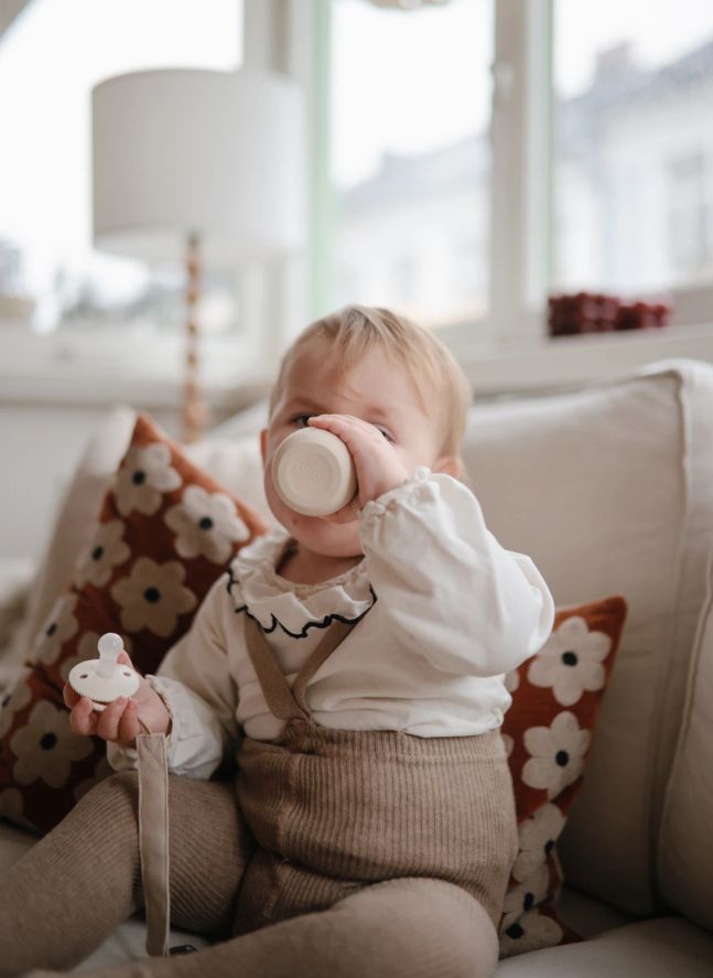 Gobelet bébé en silicone | Beige